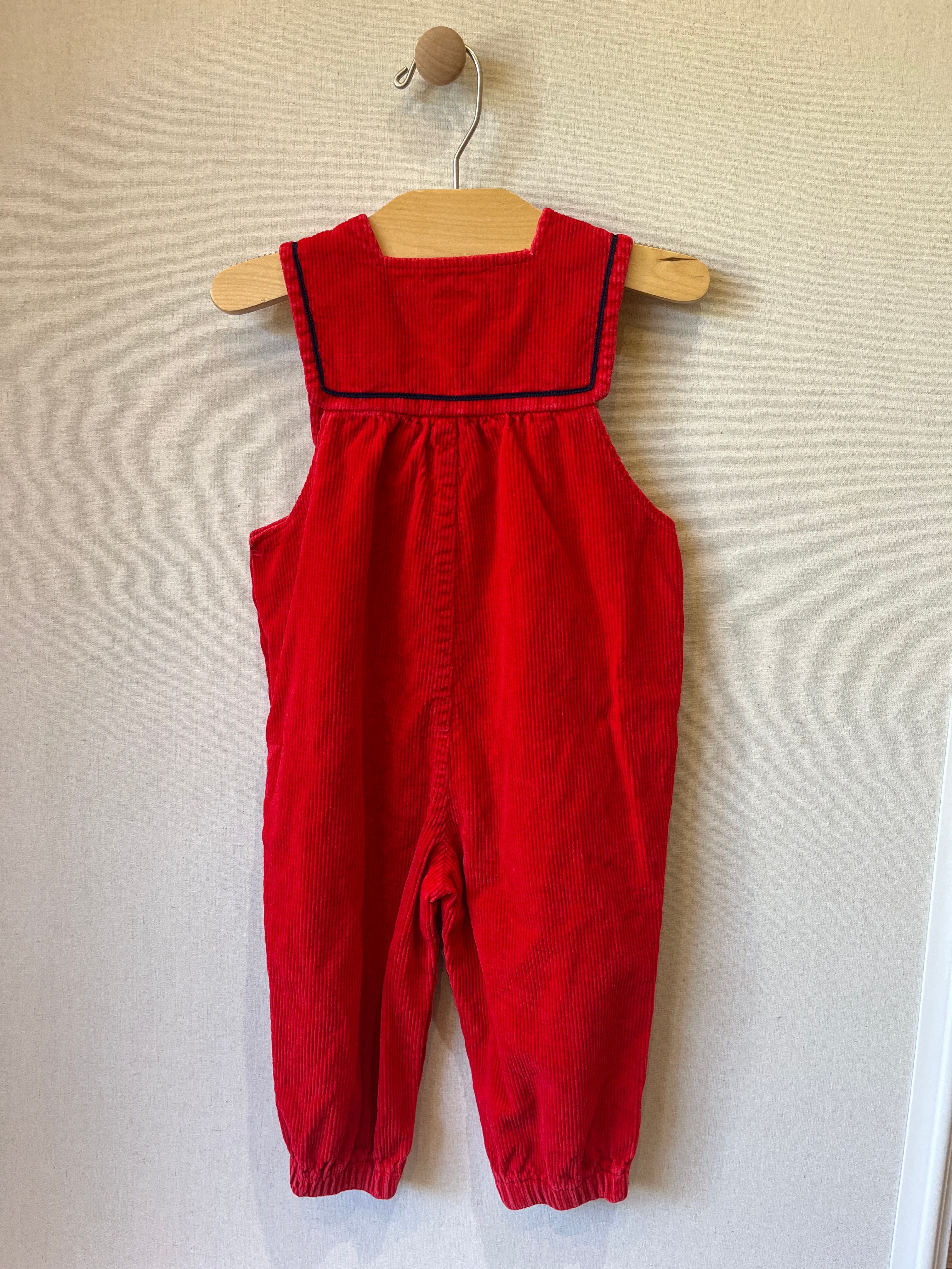 Vintage Neat & Nifty Red Corduroy Jumpsuit
