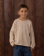 Fawn Stripe Camden Long Sleeve Tee