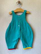 Vintage Alphabet Bubble Overalls
