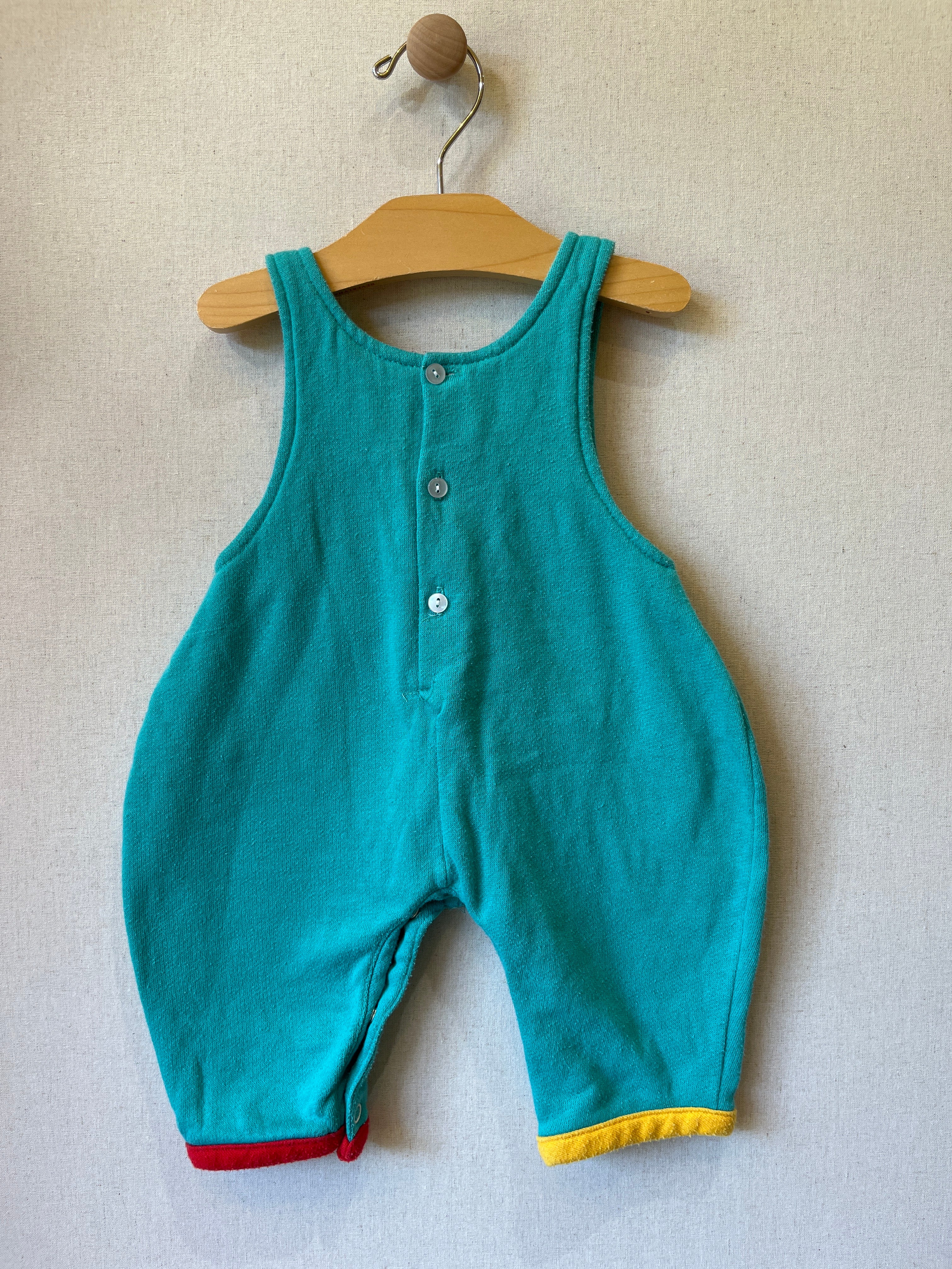 Vintage Alphabet Bubble Overalls