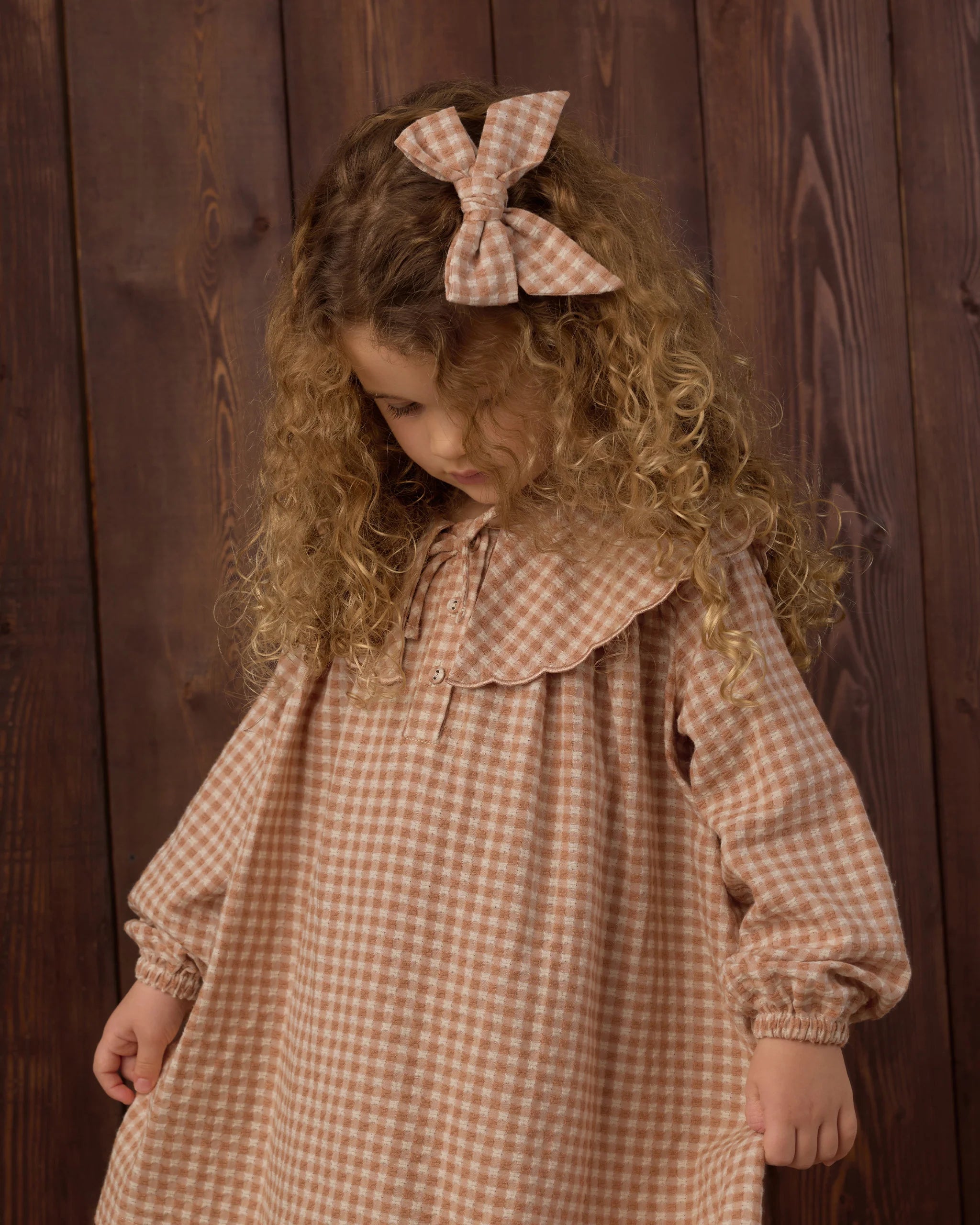 Fawn Gingham Bow