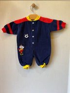 Vintage Small Steps Soccer Pup Jumpsuit