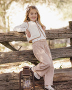 Fawn Gingham Wide Leg Pant