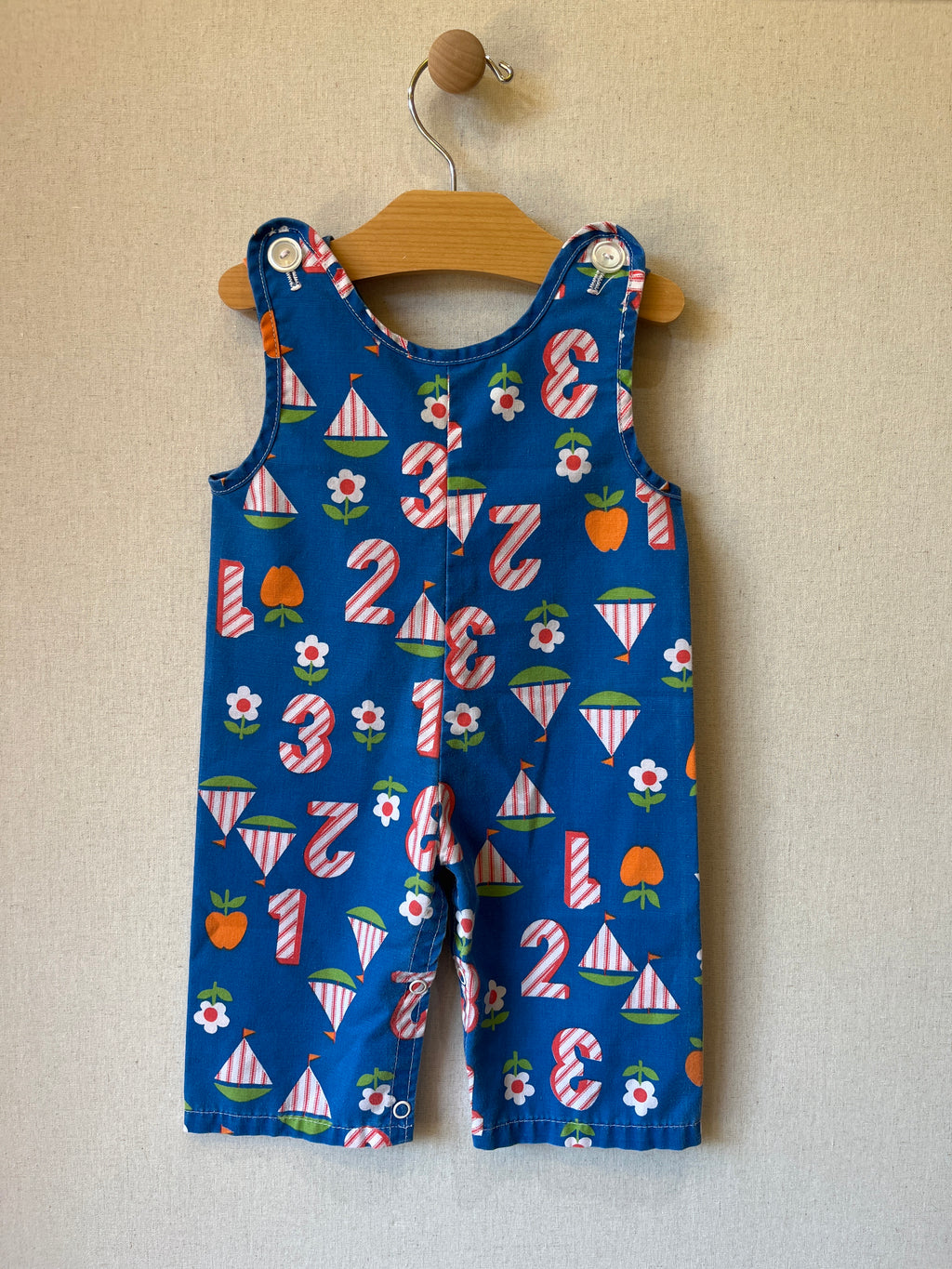 Vintage Sailboats Woven Romper