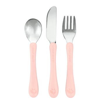 Stainless Steel Kids Cutlery -  Light Grapefruit