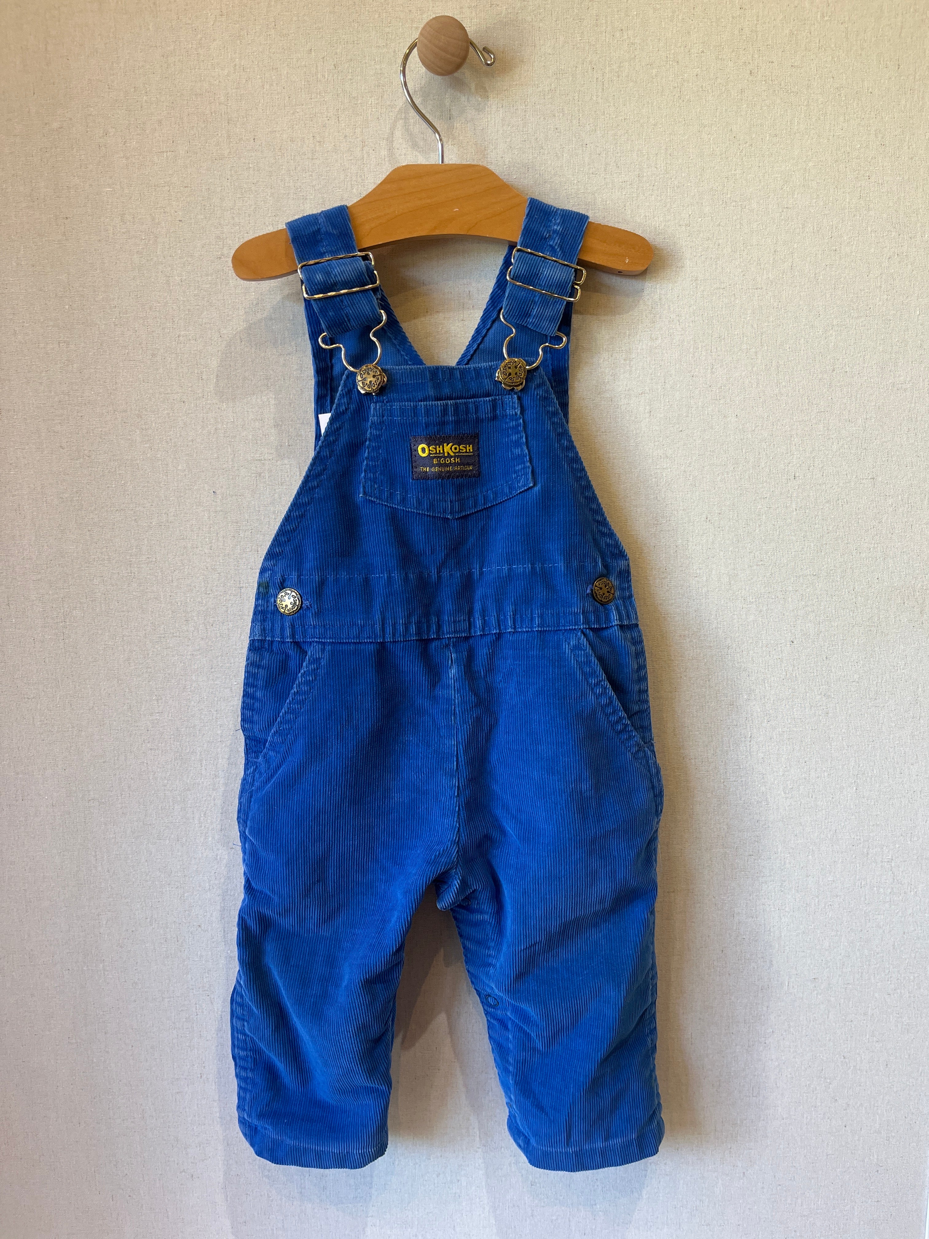 Vintage OshKosh Royal Blue Corduroy Overalls