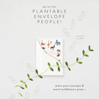 Animal Party Mini Greeting Card