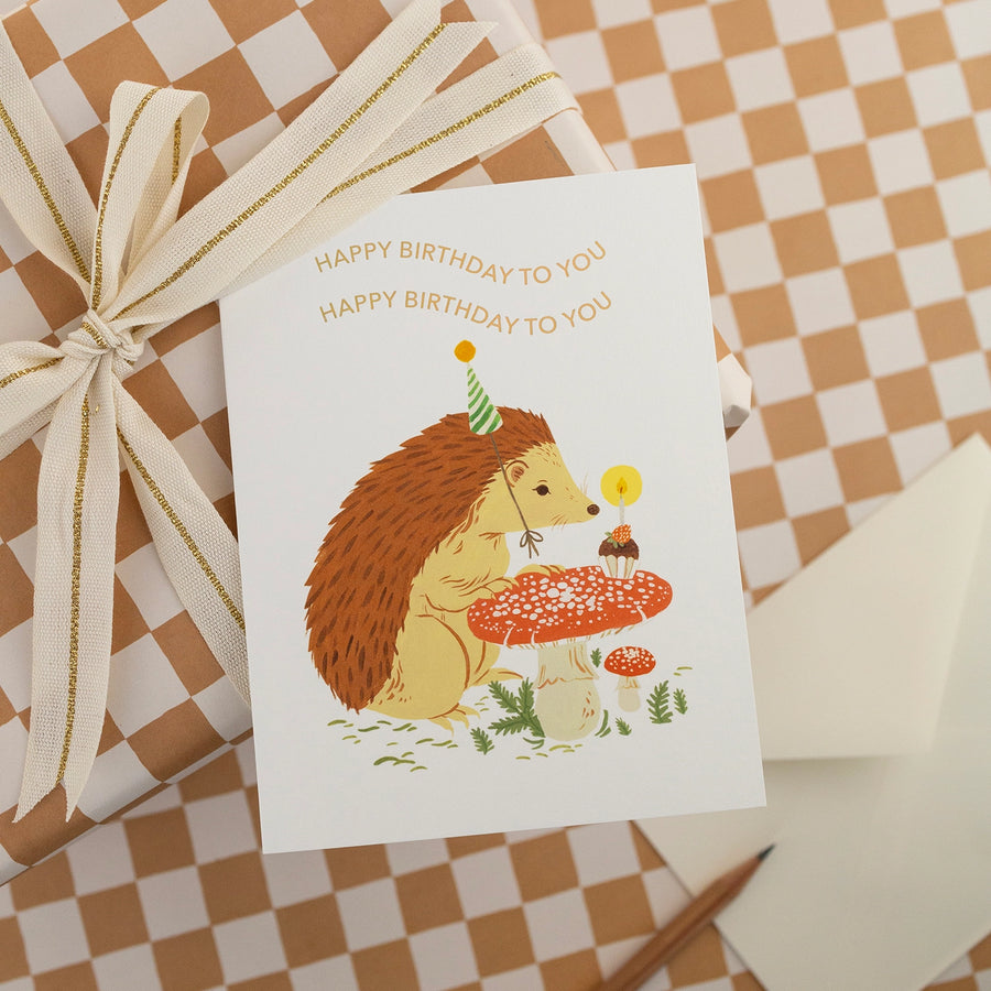 Happy Birthday To You Hedgehog Card