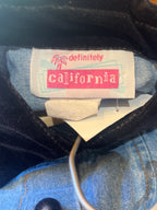 Vintage Definitely California Velvet Denim Dress