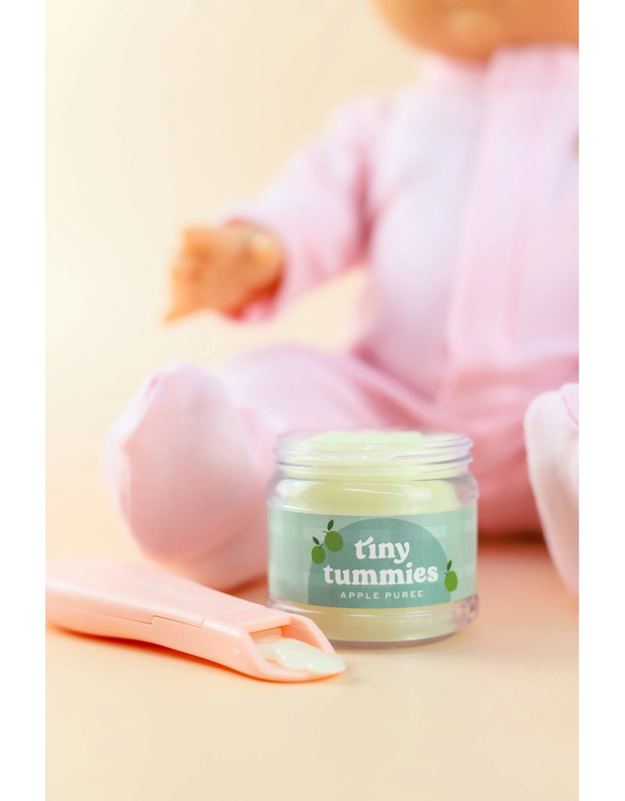 Tiny Tummies - Apple Purée Jar & Spoon