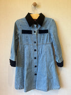 Vintage Definitely California Velvet Denim Dress