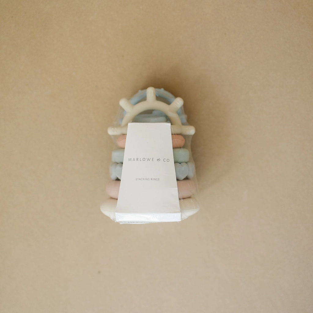 Silicone Stacking Teething Ring Toy