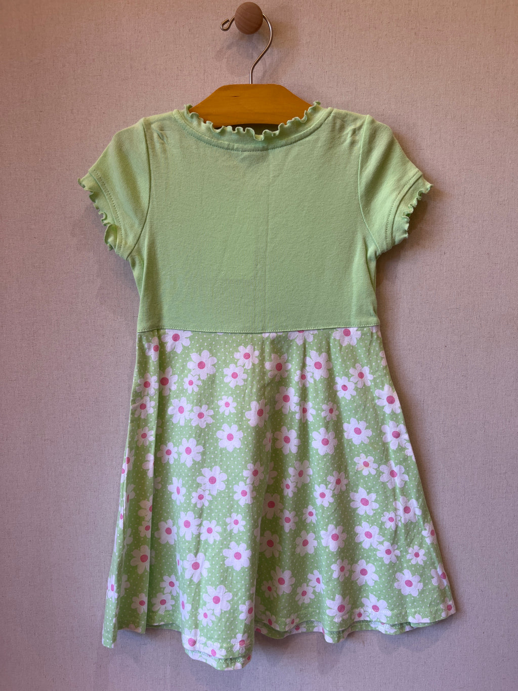 Vintage HealthTex Green Daisy Cardi Dress