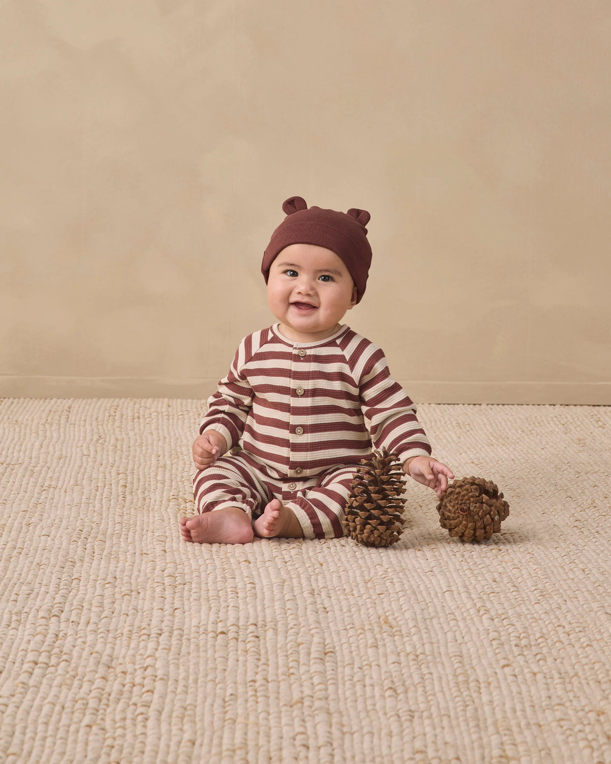 Black Cherry Baby Bear Beanie