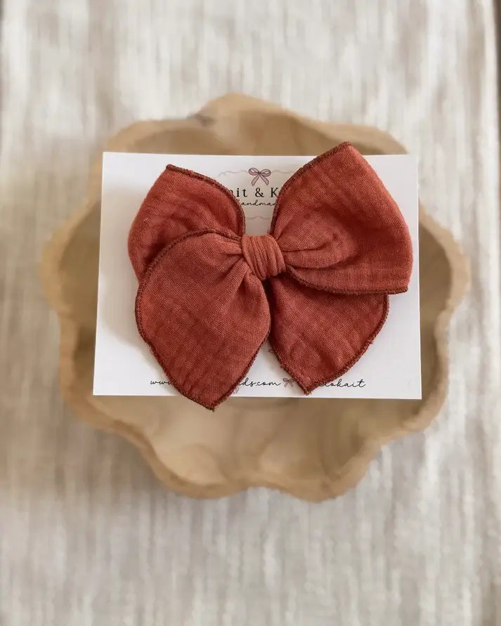 Pumpkin Spice Bow Headband