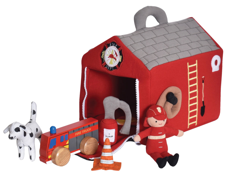 Fire Station Play Set & Hat