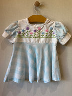 Vintage Embroidered Floral Spring Dress