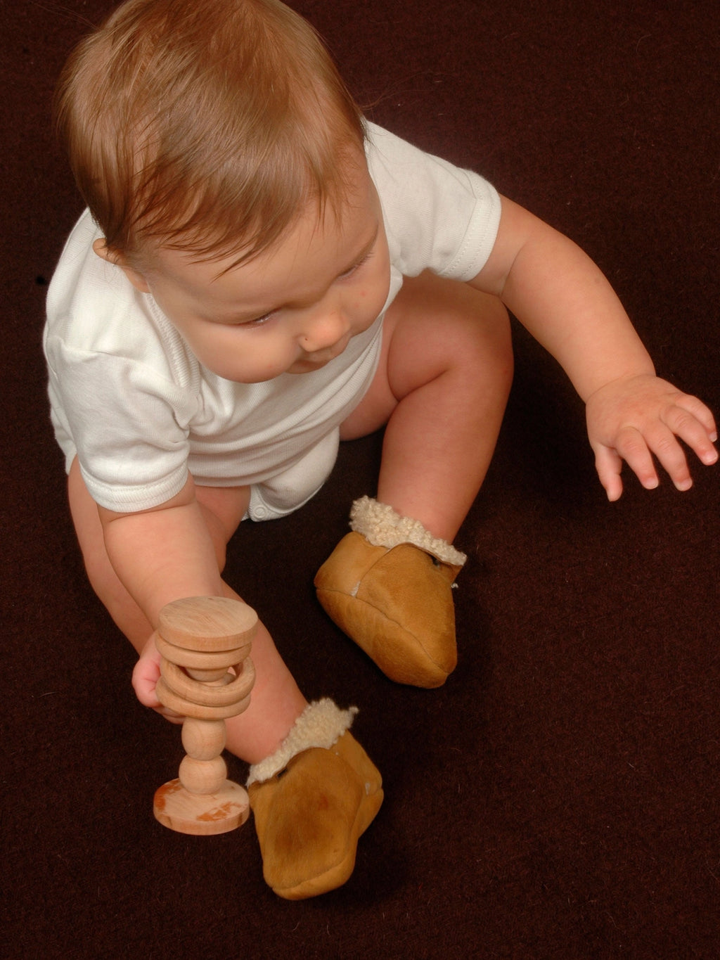 Natural Lambskin Booties
