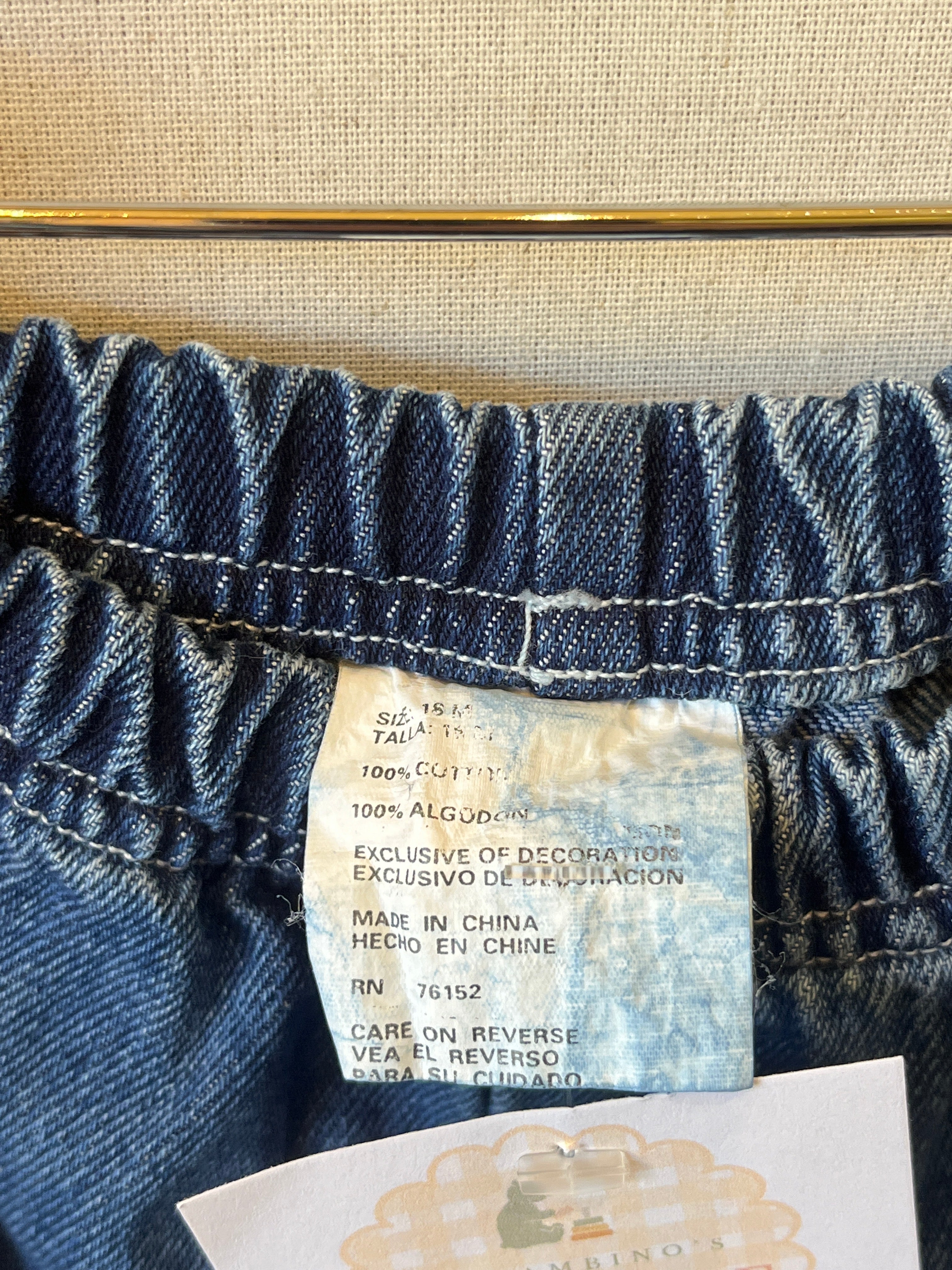 Vintage Grace-Glory Flower Trim Jeans