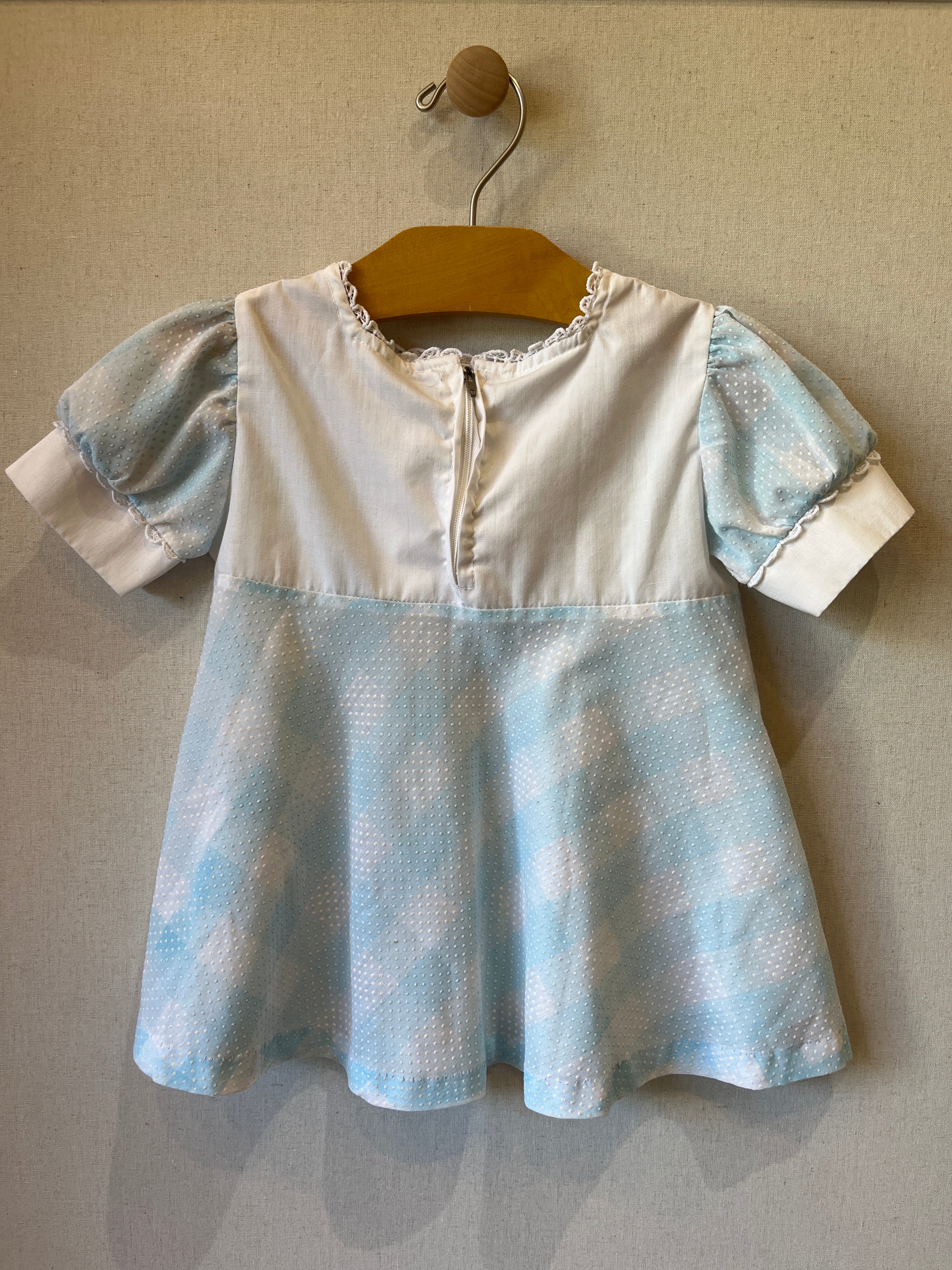 Vintage Embroidered Floral Spring Dress