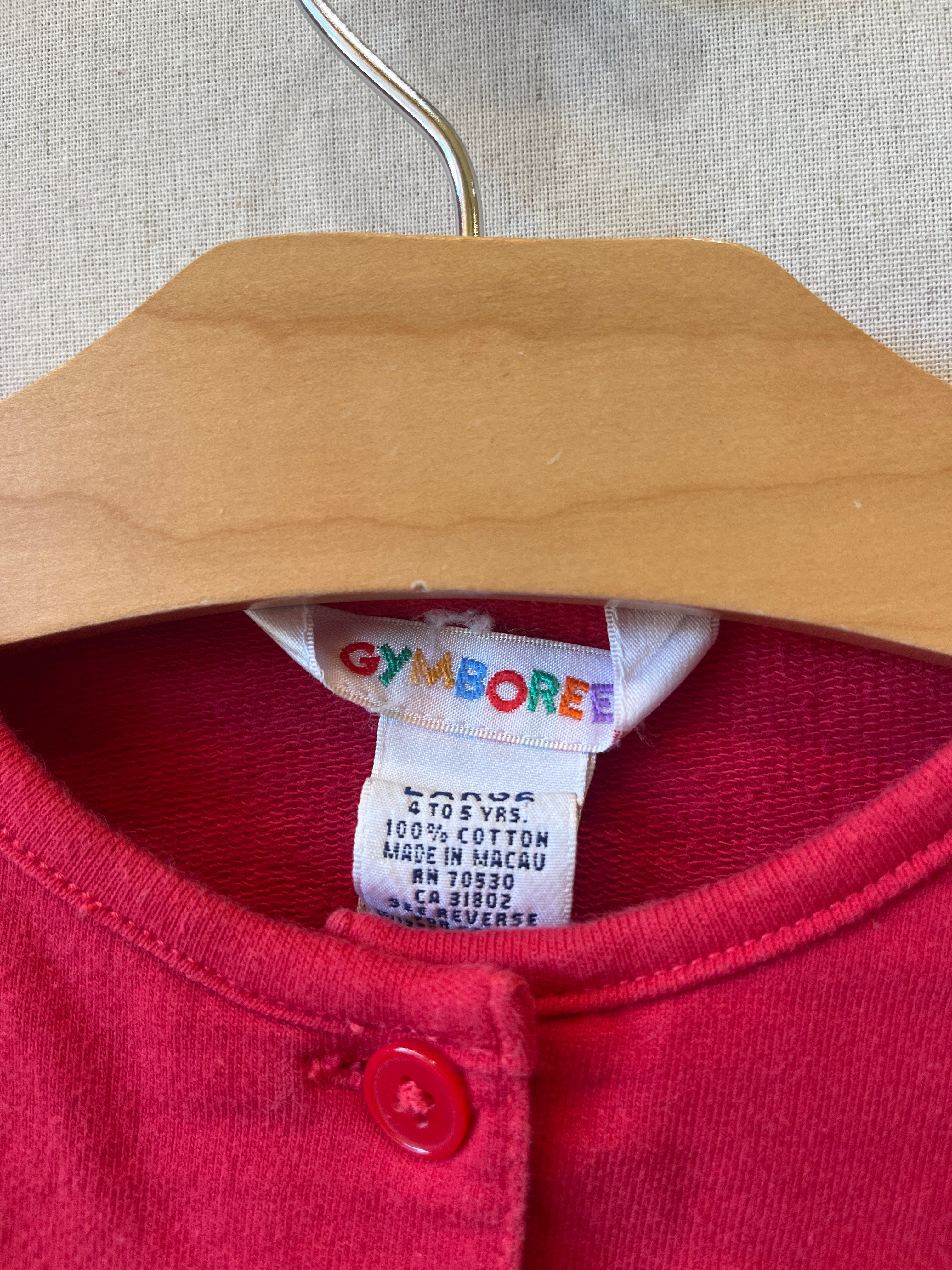 Vintage Gymboree Floral Embroidered Cardigan