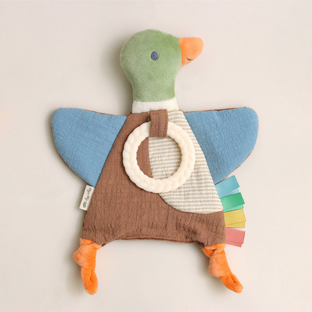 Bitzy Crinkle™ Mallard Duck Sensory Toy