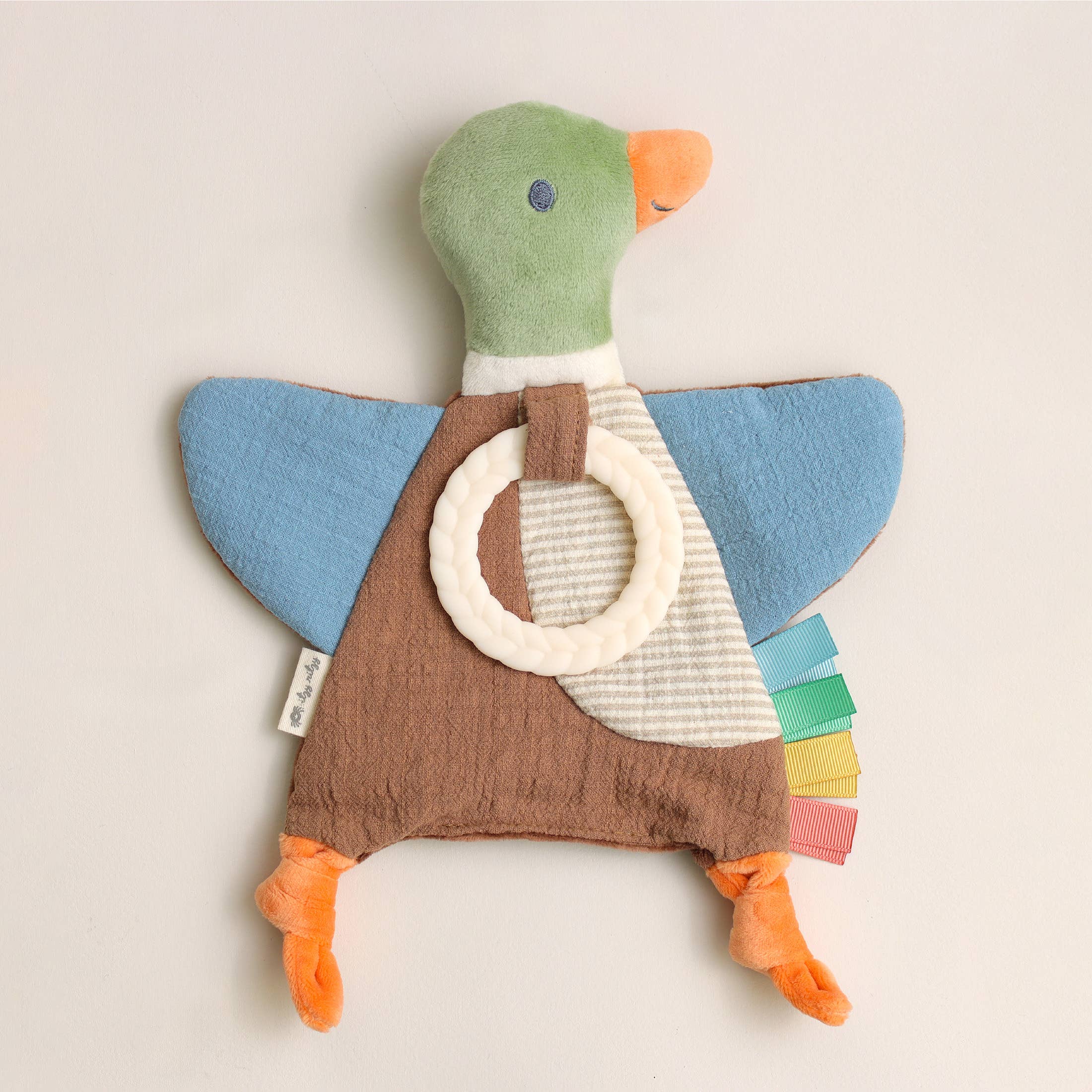 Bitzy Crinkle™ Mallard Duck Sensory Toy