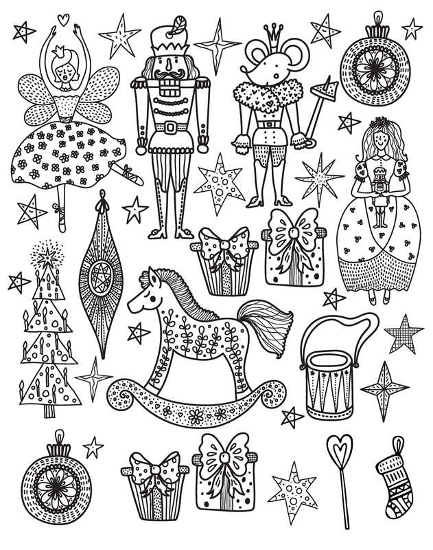 Color-Your-Own Book: The Nutcracker