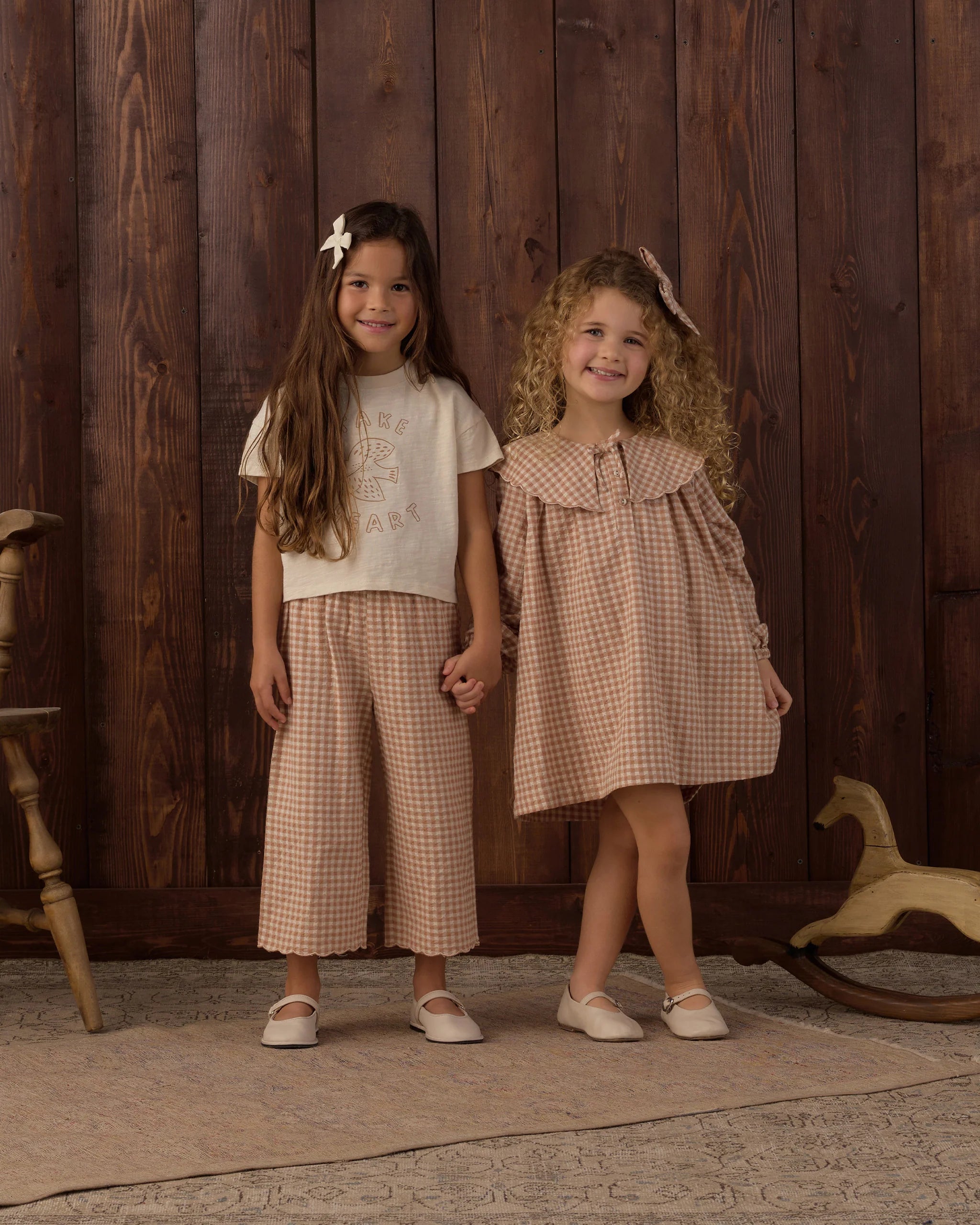 Fawn Gingham Colette Mini Dress