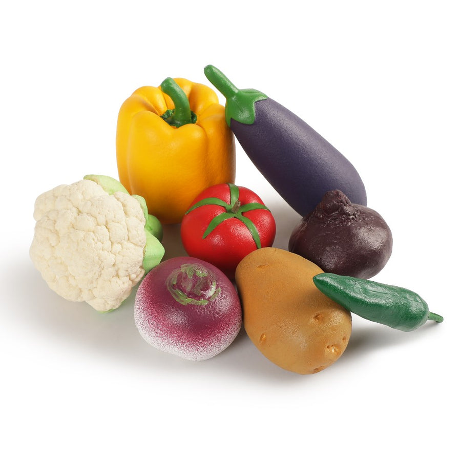 Natural Rubber Foam Realistic Vegetables (Set of 8)