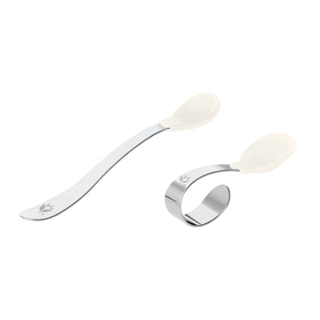 Silicone & Stainless Steel Training Spoons - Light Spice