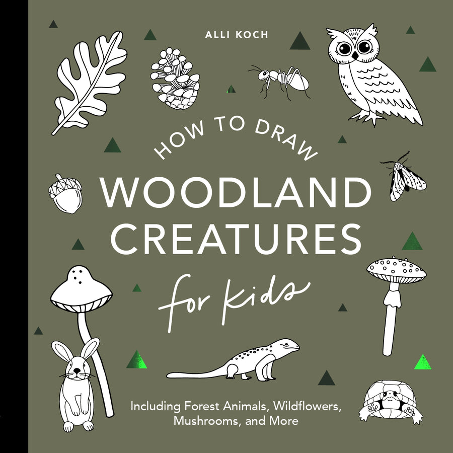 Mushrooms & Woodland Creatures: How to Draw Book for Kids