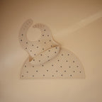 Silicone Baby Bib - Black Daisy