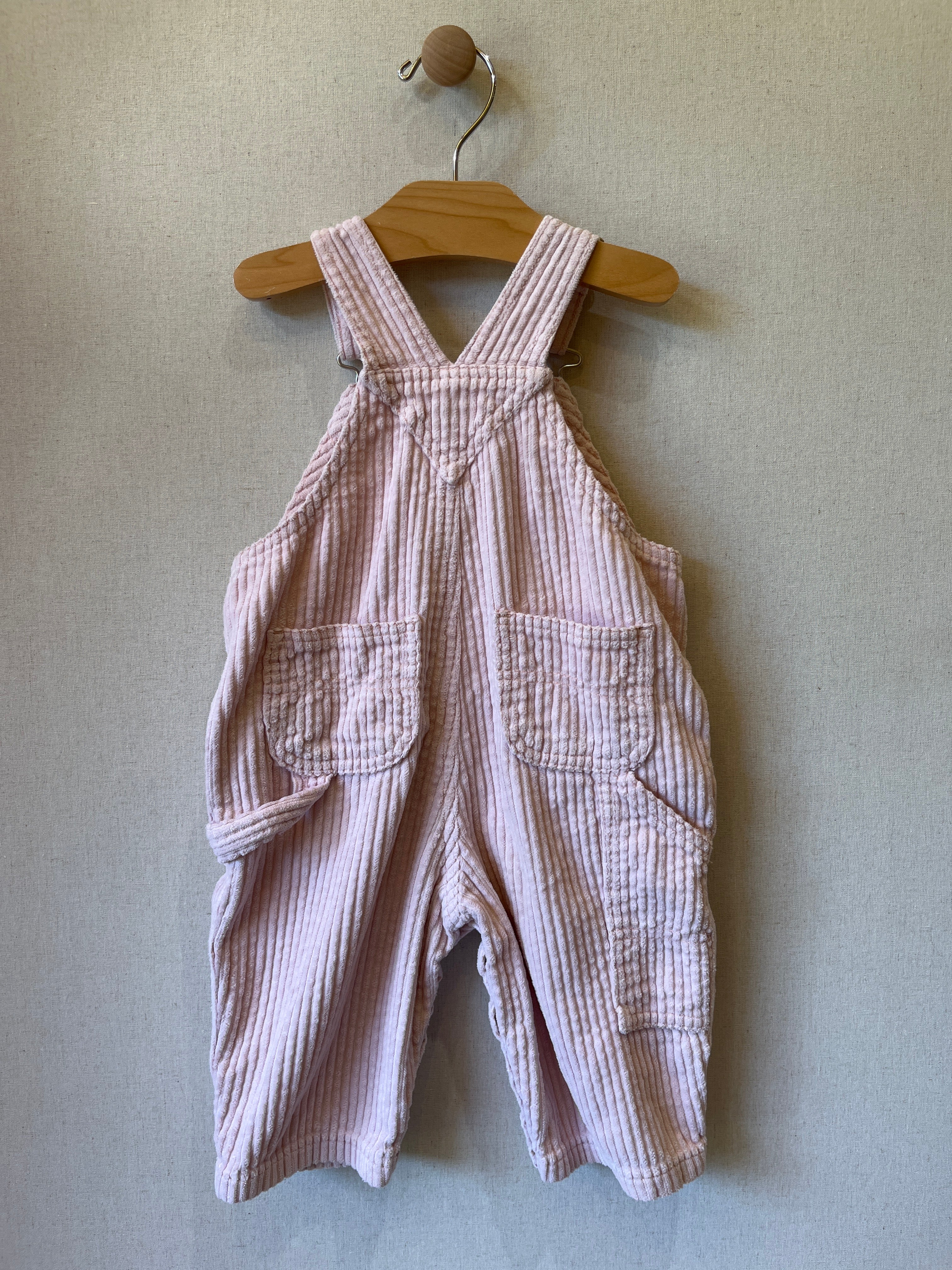 Vintage Baby Gap Soft Pink Corduroy Overalls