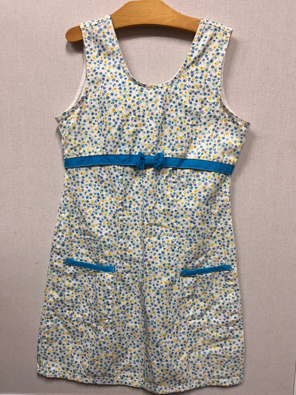 Vintage New Moves Blue Floral Dress