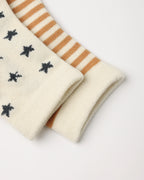 Fawn Stripe & Midnight Stars Sock Set