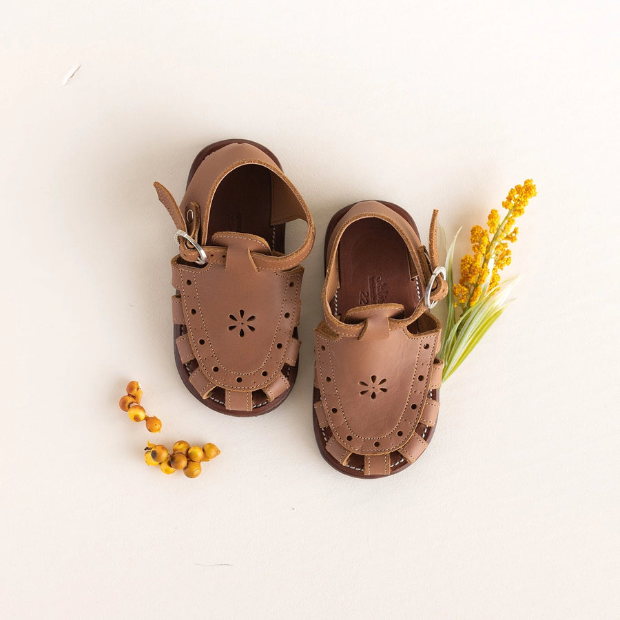 Flora Leather Sandals