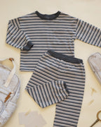 Blue Stripe Relaxed Set