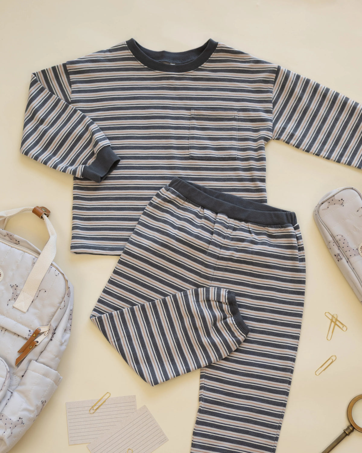 Blue Stripe Relaxed Set