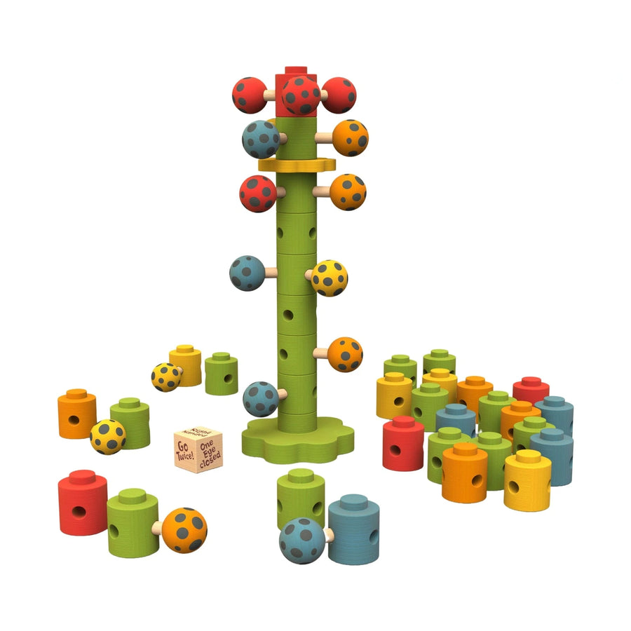 Ladybug Flower Tower Game