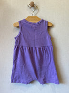 Vintage Simply Basic Purple Hibiscus Romper