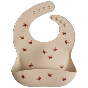 Silicone Baby Bib - Butterflies