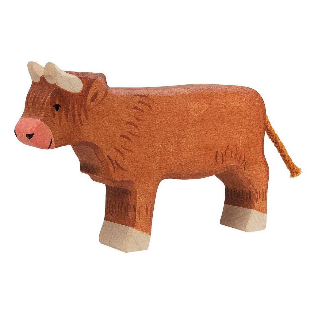 Wooden Standing Highland Cow