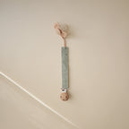 Linen Pacifier Clip - Olive & Shifting Sand