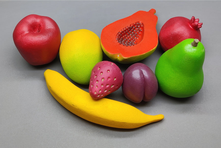 Natural Rubber Foam Realistic Fruits (Set of 8)