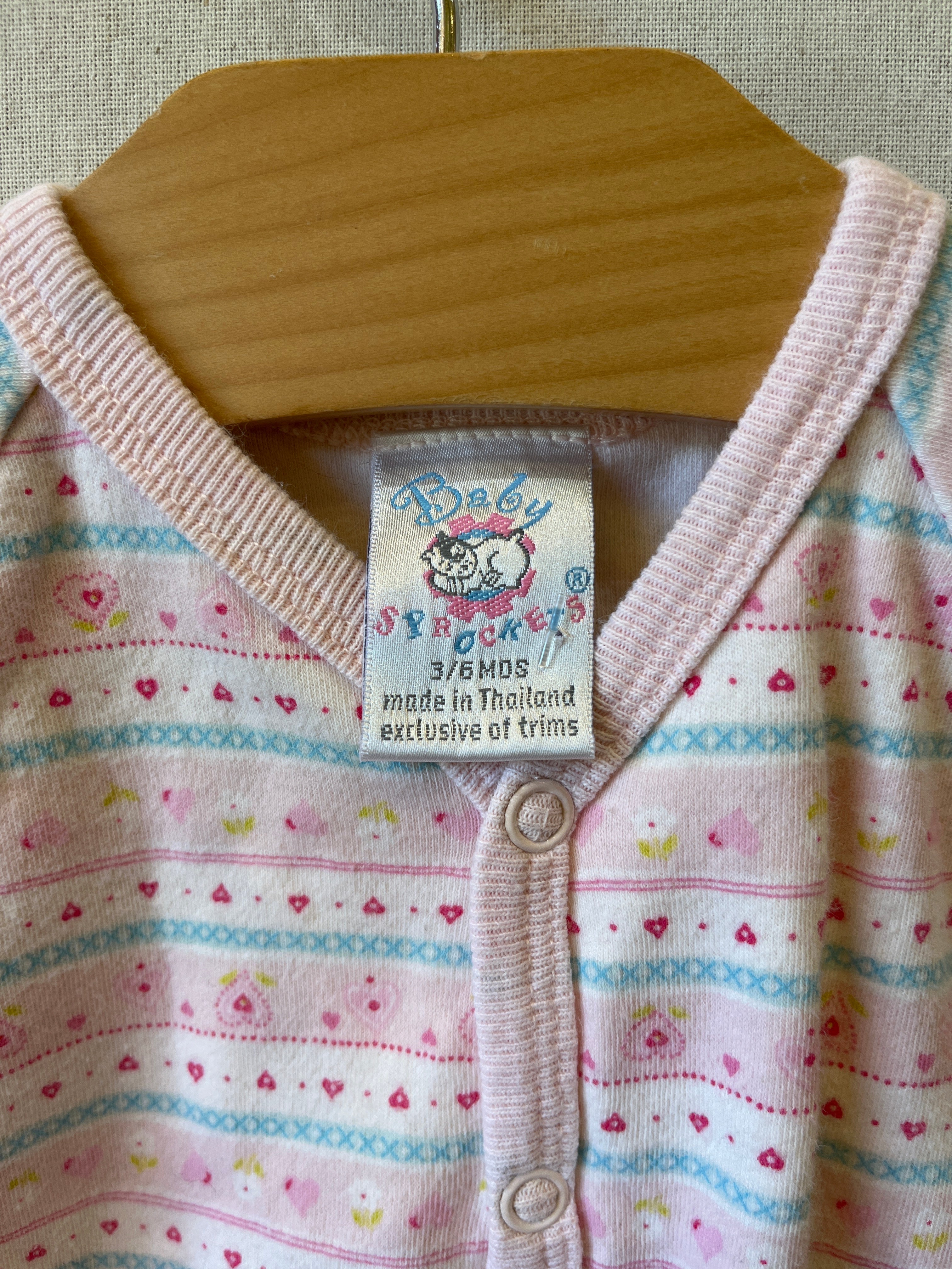 Vintage Baby Sprockets Hearts Bodysuit