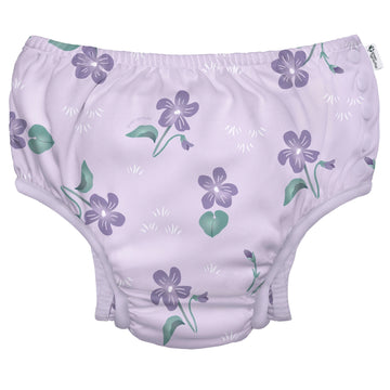 Snap Swim Diaper -  Light Lavender Violets