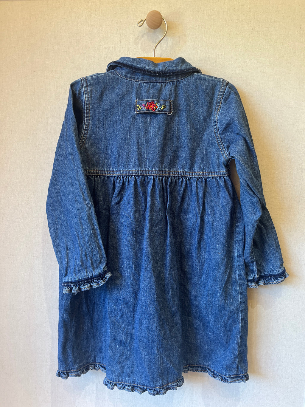 Vintage OshKosh Denim Flower Dress