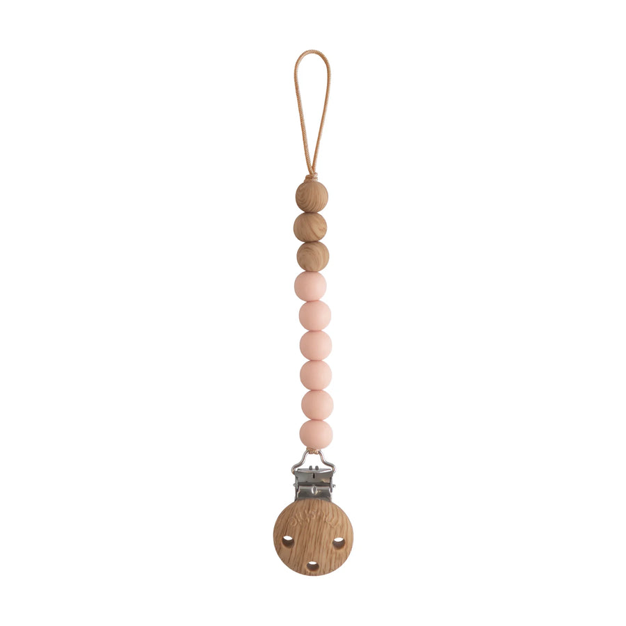 Eva Silicone Pacifier Clip - Blush