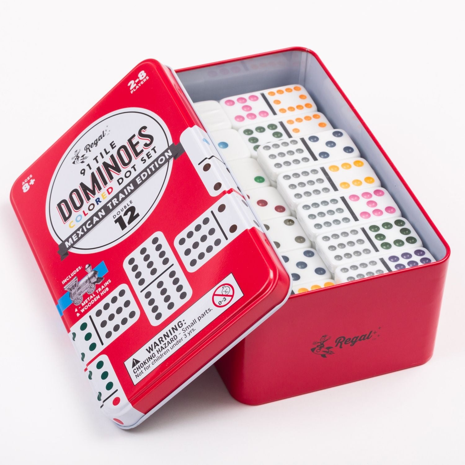Double 12 Mexican Train Dominoes